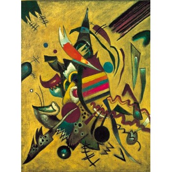 №0391 „Points", Vasily Kandinsky. Πίνακας ζωγραφικής σε ελαιοτυπία με εντυπωσιακή χειροποίητη ανάγλυφη πινελιά. Ατομική κατασκευή κατόπιν παραγγελίας