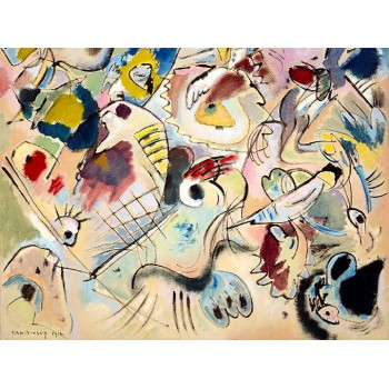 №0392 „Sketch160А“ Vasily Kandinsky . Μοναδικός πίνακας σε καμβά, με εντυπωσιακές χειροποίητες 3D πινελιές. Δημιουργείται αποκλειστικά για εσάς, κατόπιν παραγγελίας