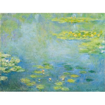 №0417, „Water Lilies ”, Claude Monet. Μοναδικός πίνακας σε καμβά, με εντυπωσιακές χειροποίητες 3D πινελιές. Δημιουργείται αποκλειστικά για εσάς, κατόπιν παραγγελίας