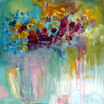 №0444, „Abstract of colors“. Μοναδικός πίνακας σε καμβά, με εντυπωσιακές χειροποίητες 3D πινελιές. Δημιουργείται αποκλειστικά για εσάς, κατόπιν παραγγελίας