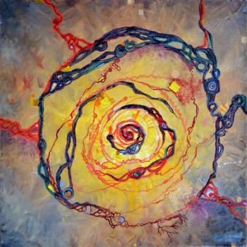 №0506, „Model of growth“. Μοναδικός πίνακας σε καμβά, με εντυπωσιακές χειροποίητες 3D πινελιές. Δημιουργείται αποκλειστικά για εσάς, κατόπιν παραγγελίας