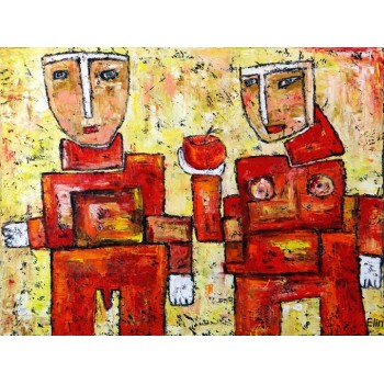 №0538 „Figures“. Μοναδικός πίνακας σε καμβά, με εντυπωσιακές χειροποίητες 3D πινελιές. Δημιουργείται αποκλειστικά για εσάς, κατόπιν παραγγελίας
