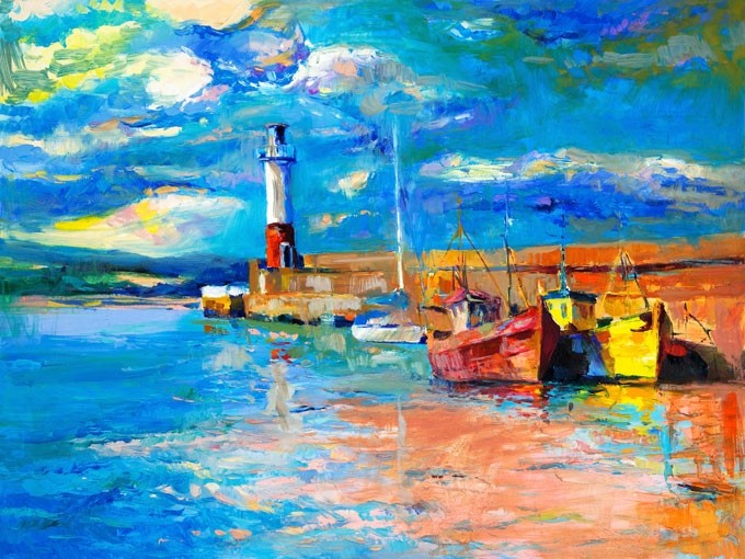№0876, Port. Μοναδικός πίνακας σε καμβά, με εντυπωσιακές χειροποίητες 3D πινελιές. Δημιουργείται αποκλειστικά για εσάς, κατόπιν παραγγελίας