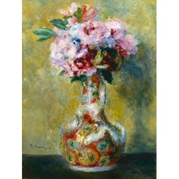 №1005, "Bouquet in a Vase", Renoir. Μοναδικός πίνακας σε καμβά, με εντυπωσιακές χειροποίητες 3D πινελιές. Δημιουργείται αποκλειστικά για εσάς, κατόπιν παραγγελίας