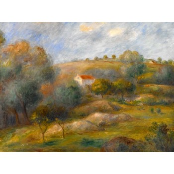 №1012, "Springtime in Essoyes", Renoir. Μοναδικός πίνακας σε καμβά, με εντυπωσιακές χειροποίητες 3D πινελιές. Δημιουργείται αποκλειστικά για εσάς, κατόπιν παραγγελίας