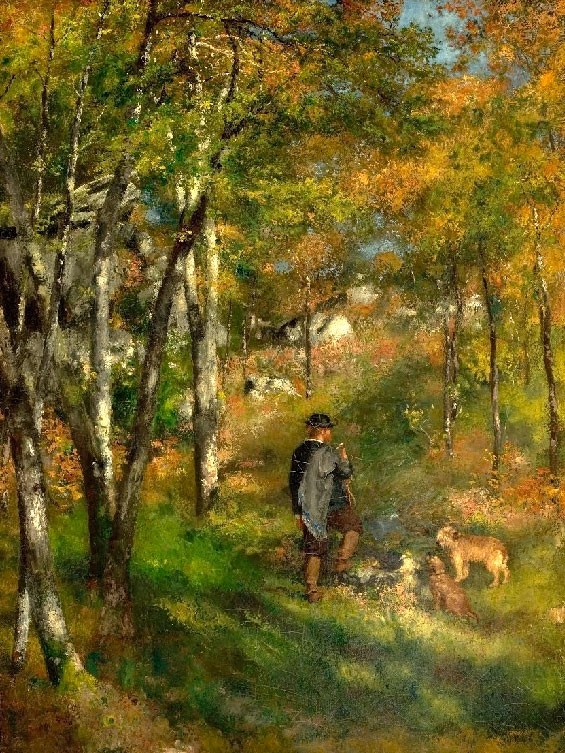 №1013, "The Painter Le Coeur Hunting", Renoir. Μοναδικός πίνακας σε καμβά, με εντυπωσιακές χειροποίητες 3D πινελιές. Δημιουργείται αποκλειστικά για εσάς, κατόπιν παραγγελίας