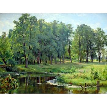 №1350, "In the Park", Ivan Shishkin. Μοναδικός πίνακας σε καμβά, με εντυπωσιακές χειροποίητες 3D πινελιές. Δημιουργείται αποκλειστικά για εσάς, κατόπιν παραγγελίας