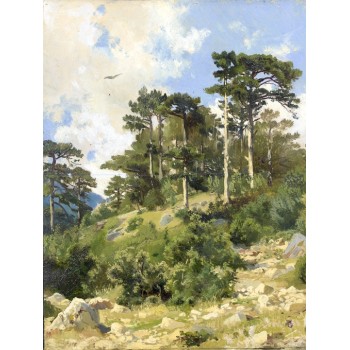 №1365, "Forest Landscape", Ivan Shishkin. Μοναδικός πίνακας σε καμβά, με εντυπωσιακές χειροποίητες 3D πινελιές. Δημιουργείται αποκλειστικά για εσάς, κατόπιν παραγγελίας