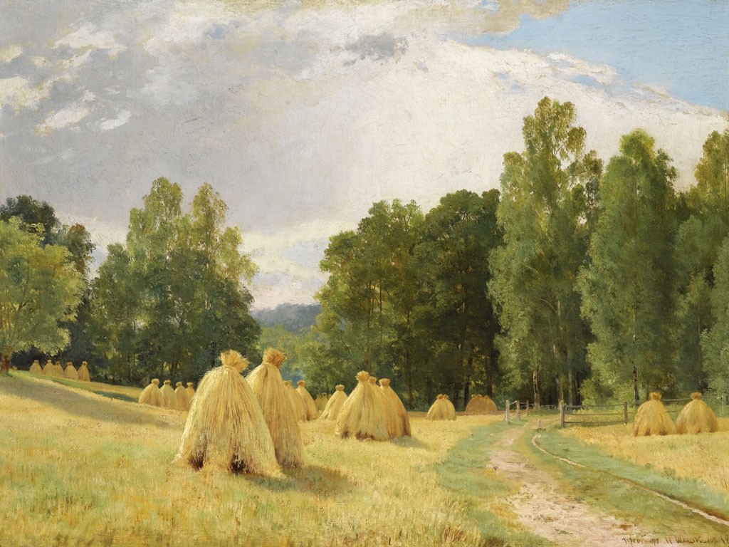 №1451,"Stacks, Transfiguration", Ivan Shishkin. Μοναδικός πίνακας σε καμβά, με εντυπωσιακές χειροποίητες 3D πινελιές. Δημιουργείται αποκλειστικά για εσάς, κατόπιν παραγγελίας