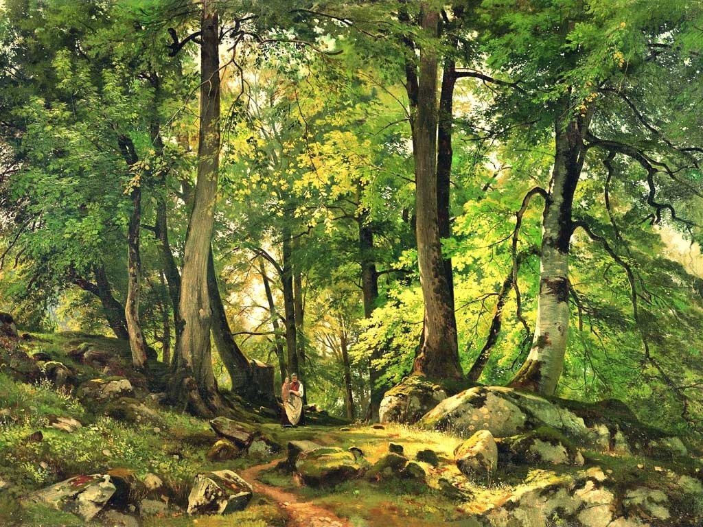 №1454, Forest Landscape IV, Ivan Shishkin. Μοναδικός πίνακας σε καμβά, με εντυπωσιακές χειροποίητες 3D πινελιές. Δημιουργείται αποκλειστικά για εσάς, κατόπιν παραγγελίας