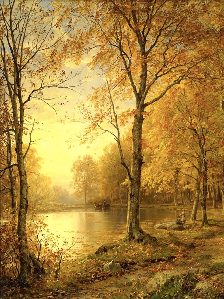№1470, Late summer, William Richards. Μοναδικός πίνακας σε καμβά, με εντυπωσιακές χειροποίητες 3D πινελιές. Δημιουργείται αποκλειστικά για εσάς, κατόπιν παραγγελίας