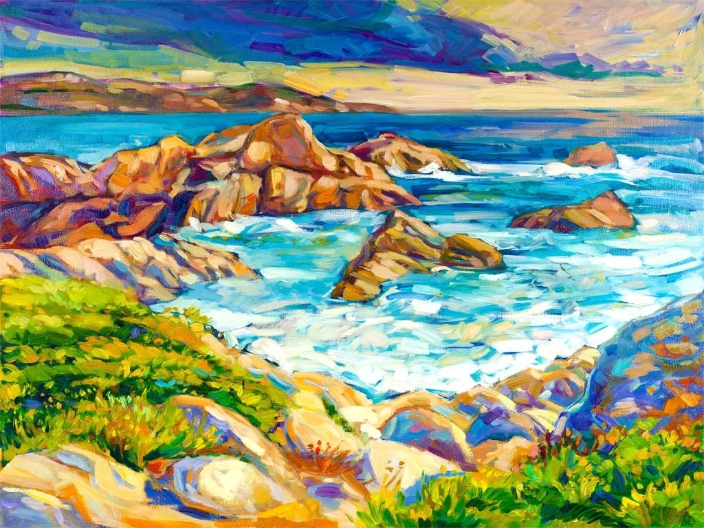 №1888, Sea landscape. Μοναδικός πίνακας σε καμβά, με εντυπωσιακές χειροποίητες 3D πινελιές. Δημιουργείται αποκλειστικά για εσάς, κατόπιν παραγγελίας