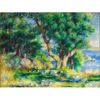 №2520, Beach landscape. Μοναδικός πίνακας σε καμβά, με εντυπωσιακές χειροποίητες 3D πινελιές. Δημιουργείται αποκλειστικά για εσάς, κατόπιν παραγγελίας