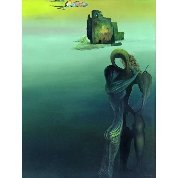 №2892 Gradiva rediscovers the Anthropomorphic Ruins (Retrospective Fantasy), Salvador Dali. Μοναδικός πίνακας σε καμβά, με εντυπωσιακές χειροποίητες 3D πινελιές. Δημιουργείται αποκλειστικά για εσάς, κατόπιν παραγγελίας