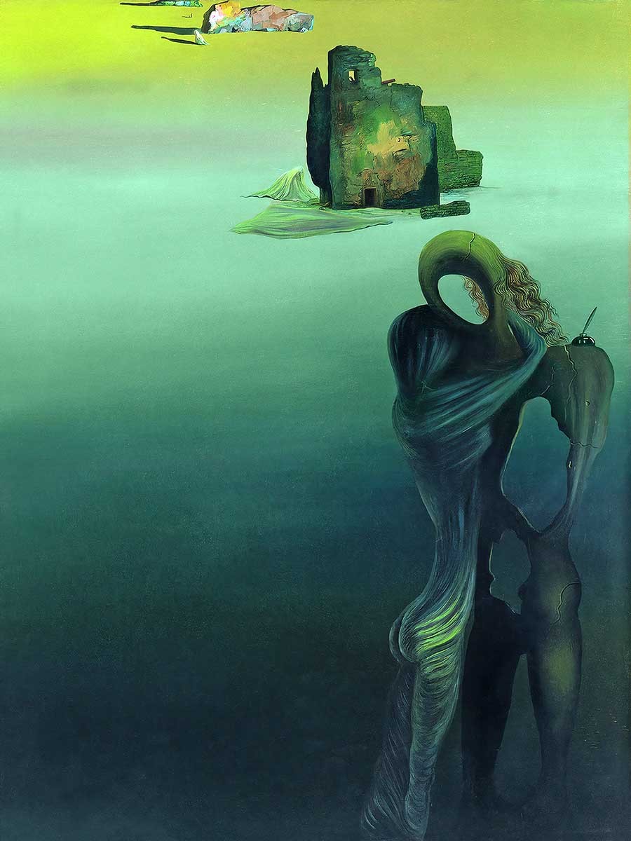 №2892 Gradiva rediscovers the Anthropomorphic Ruins (Retrospective Fantasy), Salvador Dali. Μοναδικός πίνακας σε καμβά, με εντυπωσιακές χειροποίητες 3D πινελιές. Δημιουργείται αποκλειστικά για εσάς, κατόπιν παραγγελίας