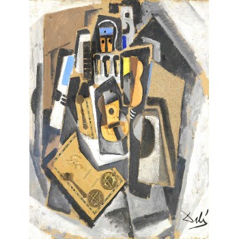 №2900 Salvador Dali, Pierrot Guitarra. Μοναδικός πίνακας σε καμβά, με εντυπωσιακές χειροποίητες 3D πινελιές. Δημιουργείται αποκλειστικά για εσάς, κατόπιν παραγγελίας