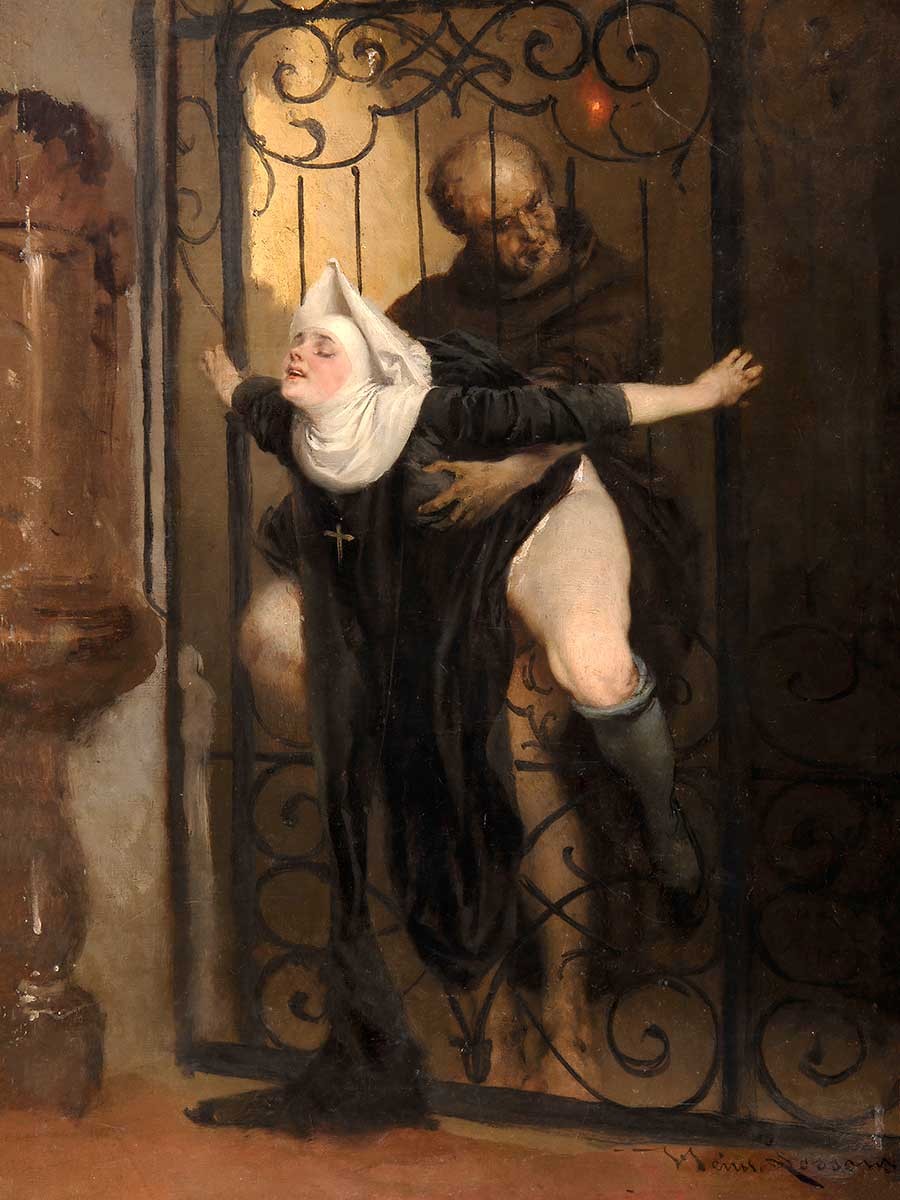 №2907 The Sin, Heinrich Lossow. Μοναδικός πίνακας σε καμβά, με εντυπωσιακές χειροποίητες 3D πινελιές. Δημιουργείται αποκλειστικά για εσάς, κατόπιν παραγγελίας