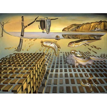 №2933 The Disintegration of the Persistence of Memory, Salvador Dali. Μοναδικός πίνακας σε καμβά, με εντυπωσιακές χειροποίητες 3D πινελιές. Δημιουργείται αποκλειστικά για εσάς, κατόπιν παραγγελίας