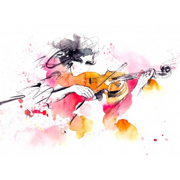 №2963 My soul plays. Μοναδικός πίνακας σε καμβά, με εντυπωσιακές χειροποίητες 3D πινελιές. Δημιουργείται αποκλειστικά για εσάς, κατόπιν παραγγελίας