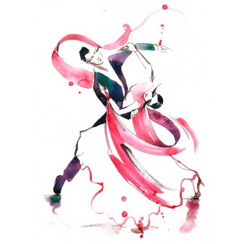 №2978 Dancing queen. Μοναδικός πίνακας σε καμβά, με εντυπωσιακές χειροποίητες 3D πινελιές. Δημιουργείται αποκλειστικά για εσάς, κατόπιν παραγγελίας