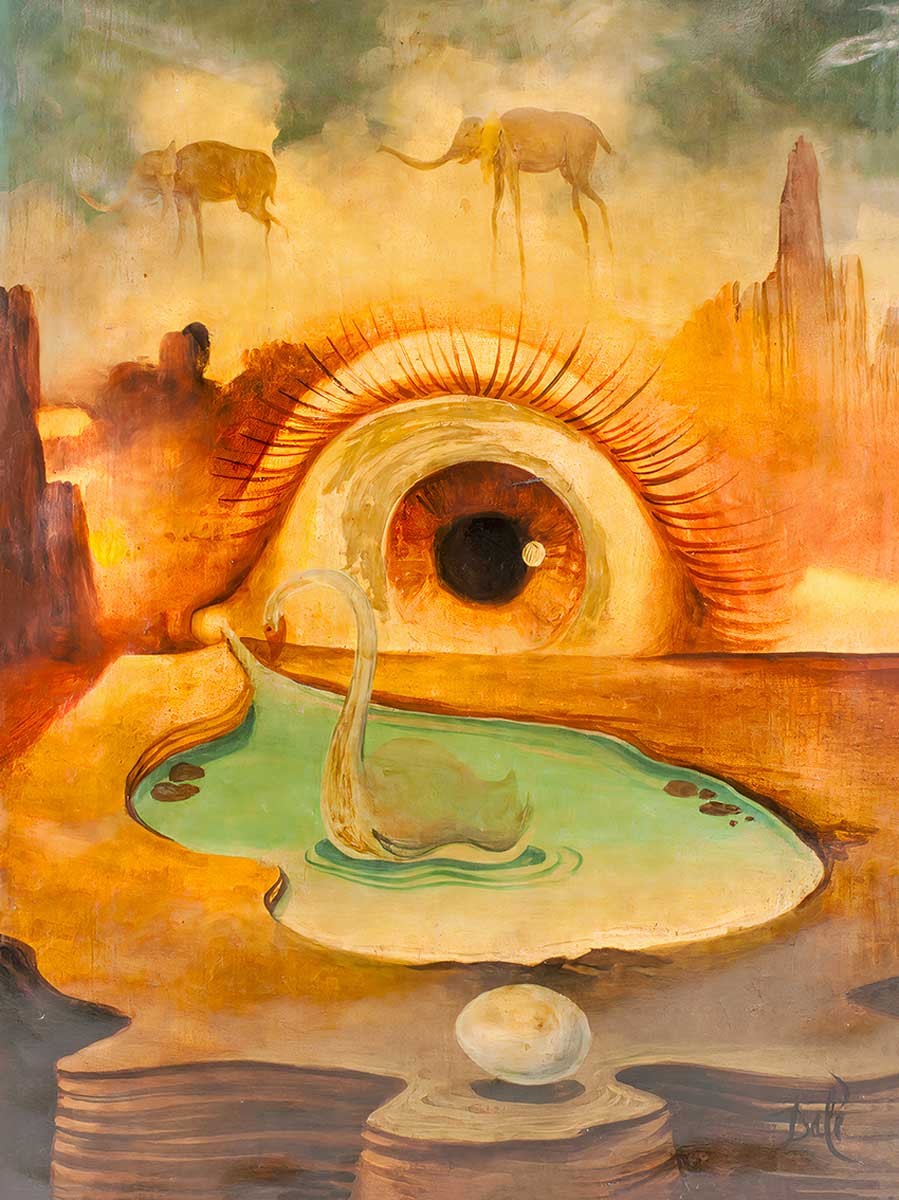 №3305 Salvador Dali - Surrealist Scene. Μοναδικός πίνακας σε καμβά, με εντυπωσιακές χειροποίητες 3D πινελιές. Δημιουργείται αποκλειστικά για εσάς, κατόπιν παραγγελίας