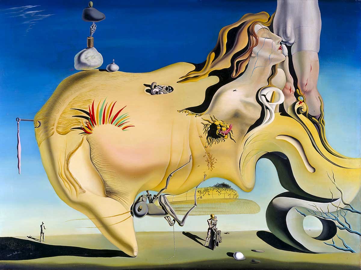 №3350 Salvador Dali - The great masturbator. Μοναδικός πίνακας σε καμβά, με εντυπωσιακές χειροποίητες 3D πινελιές. Δημιουργείται αποκλειστικά για εσάς, κατόπιν παραγγελίας