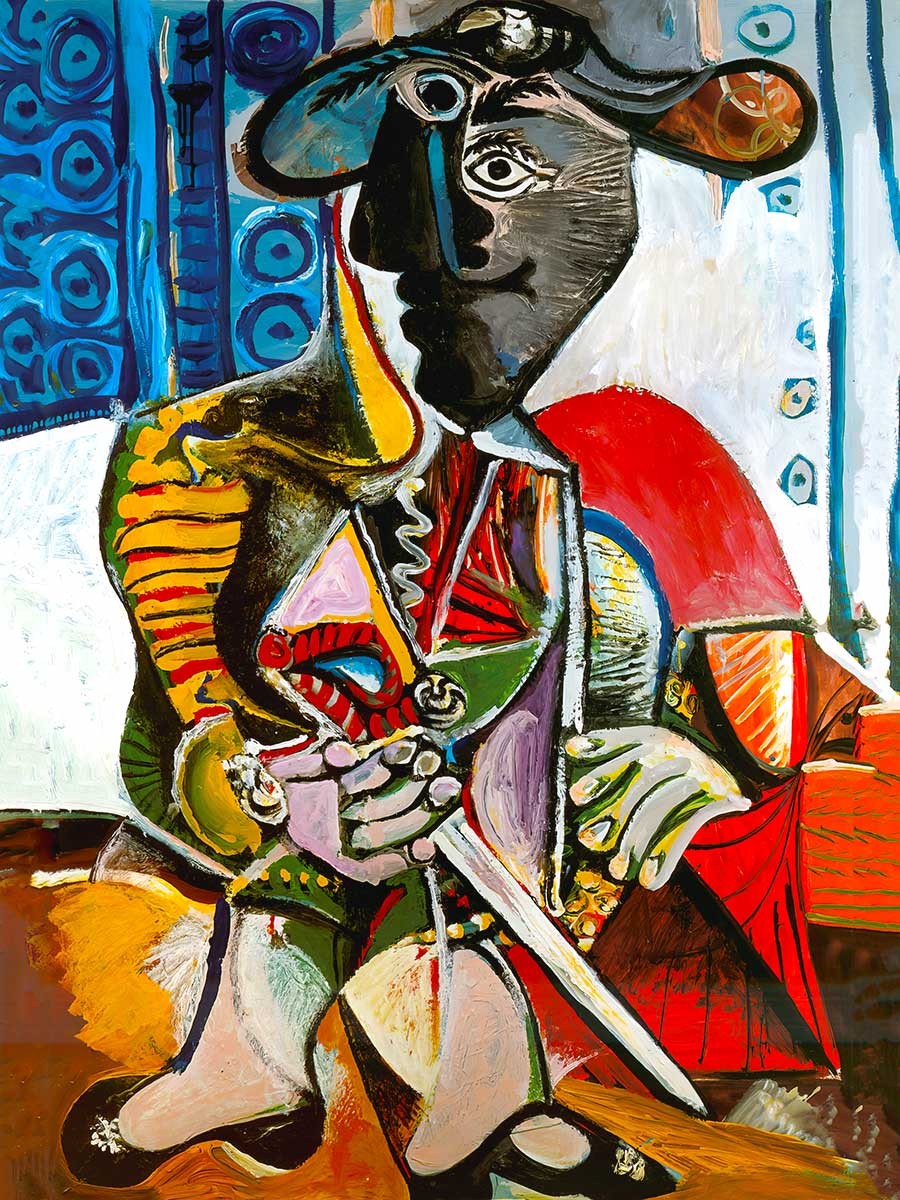 №3640 Matador - Pablo Picasso. Μοναδικός πίνακας σε καμβά, με εντυπωσιακές χειροποίητες 3D πινελιές. Δημιουργείται αποκλειστικά για εσάς, κατόπιν παραγγελίας