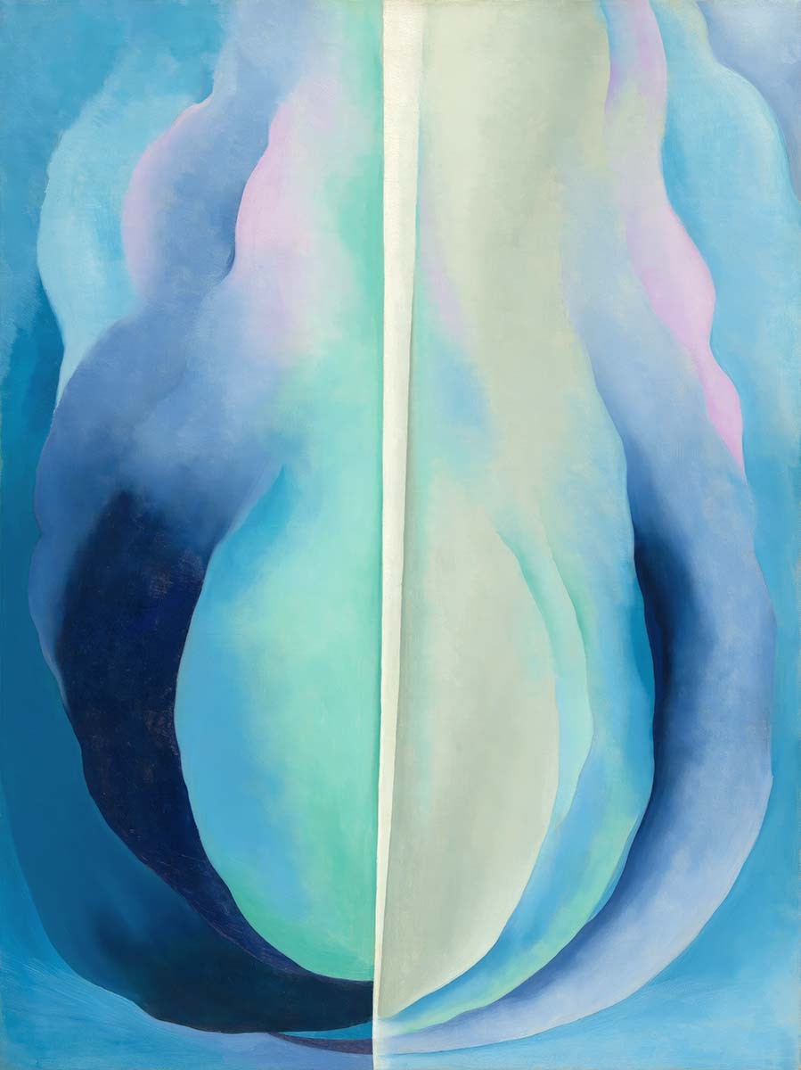 №3679 Georgia O'Keeffe - Abstraction Blue. 