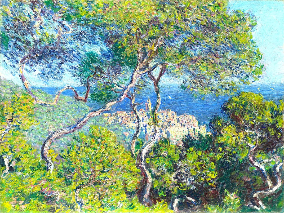 №3779 Claude Monet - Bordighera. Μοναδικός πίνακας σε καμβά, με εντυπωσιακές χειροποίητες 3D πινελιές. Δημιουργείται αποκλειστικά για εσάς, κατόπιν παραγγελίας