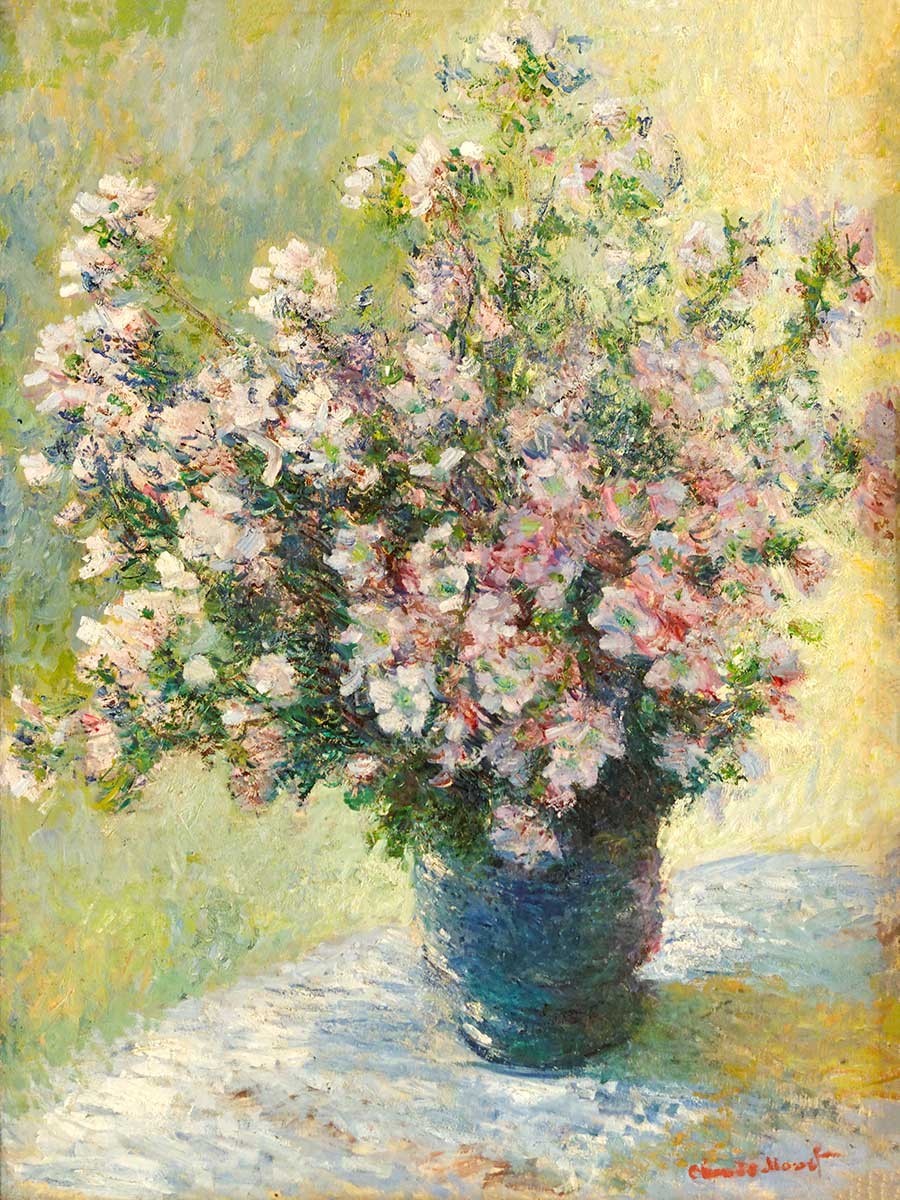 №3822 Claude Monet - Vase of Flowers Claude Monet. Μοναδικός πίνακας σε καμβά, με εντυπωσιακές χειροποίητες 3D πινελιές. Δημιουργείται αποκλειστικά για εσάς, κατόπιν παραγγελίας
