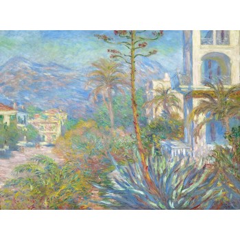 №3824 Claude Monet - Villas at Bordighera. Μοναδικός πίνακας σε καμβά, με εντυπωσιακές χειροποίητες 3D πινελιές. Δημιουργείται αποκλειστικά για εσάς, κατόπιν παραγγελίας