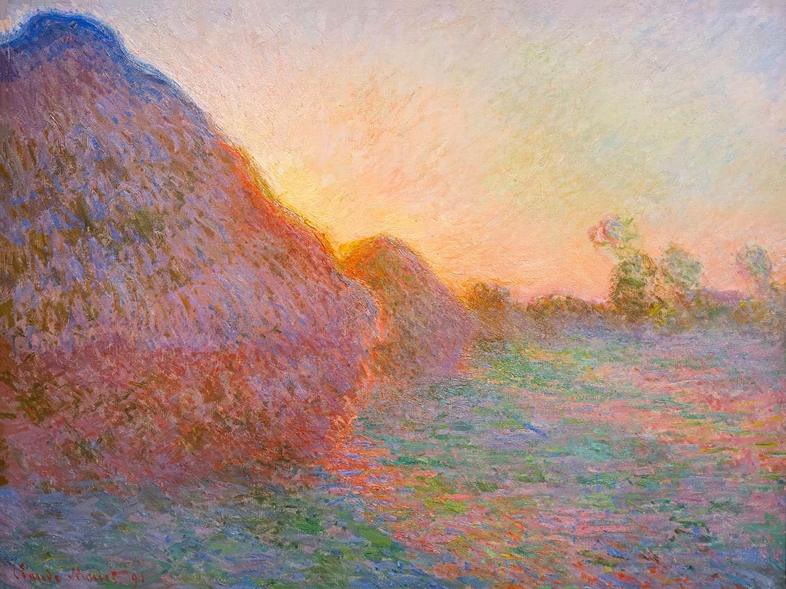 №№3848 Claude Monet - Grainstacks, Haystacks. . 