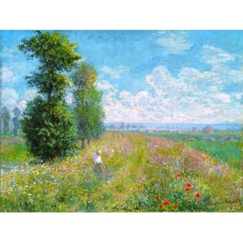 №3852 Claude Monet - Meadow with Poplars. 