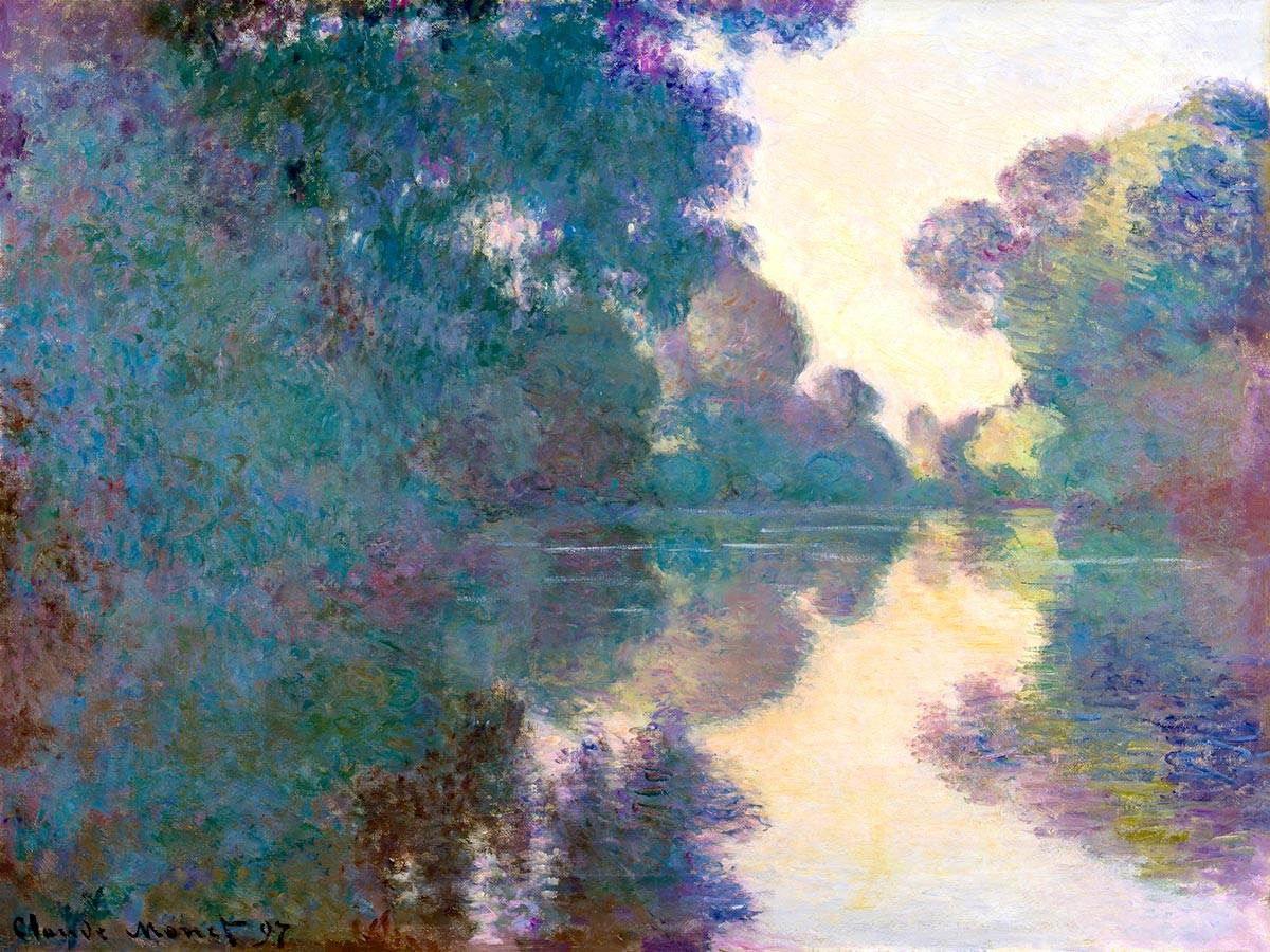 №3854 Claude Monet - Morning on the Seine near Giverny. 