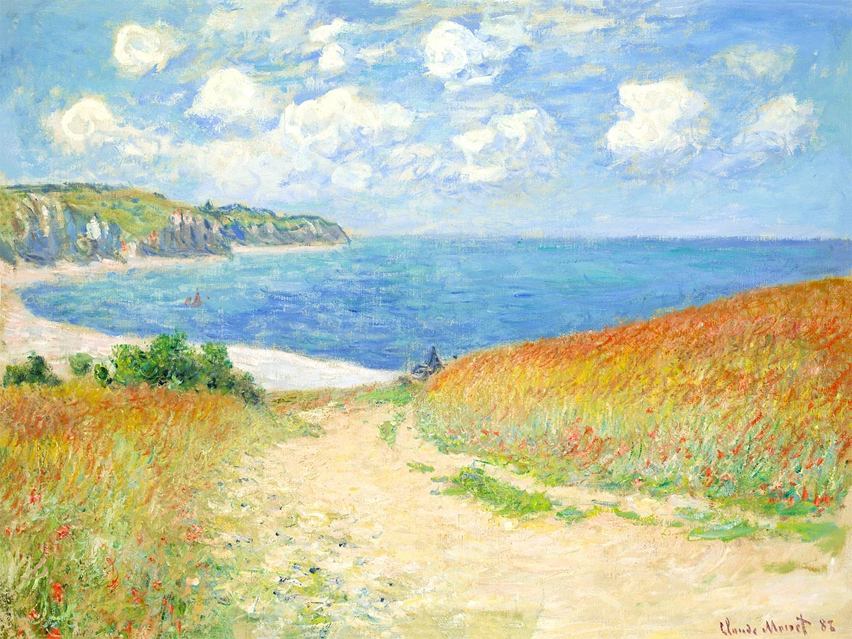 №3857 Claude Monet - Path in the Wheat Fields at Pourville. 