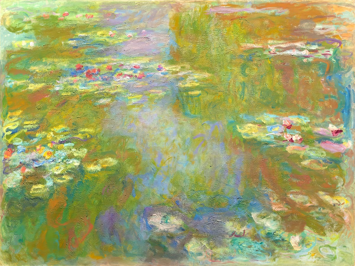 №3858 Claude Monet - Pond with water lilies. 