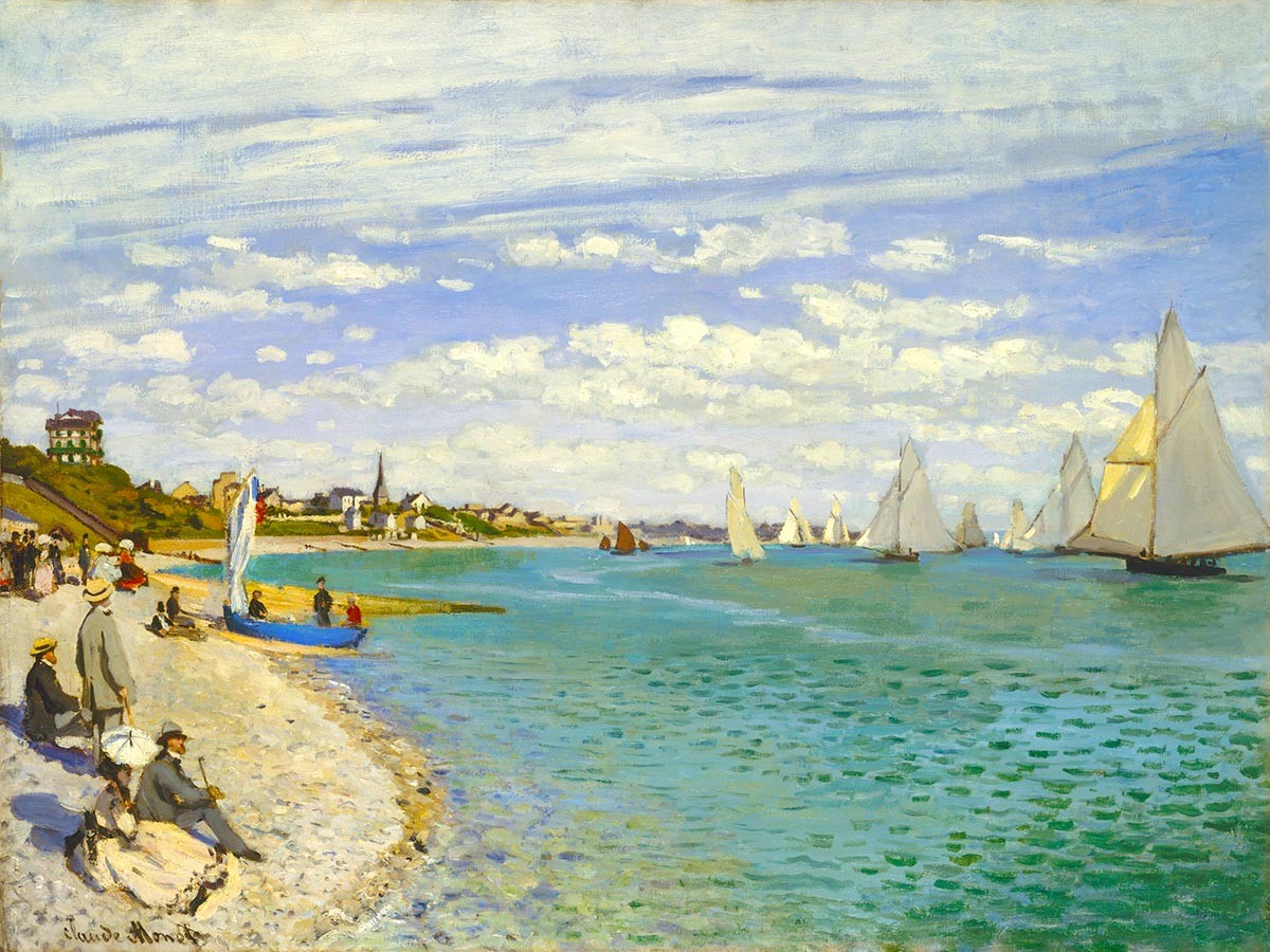 №3863 Claude Monet - Regatta at Sainte-Adresse. 