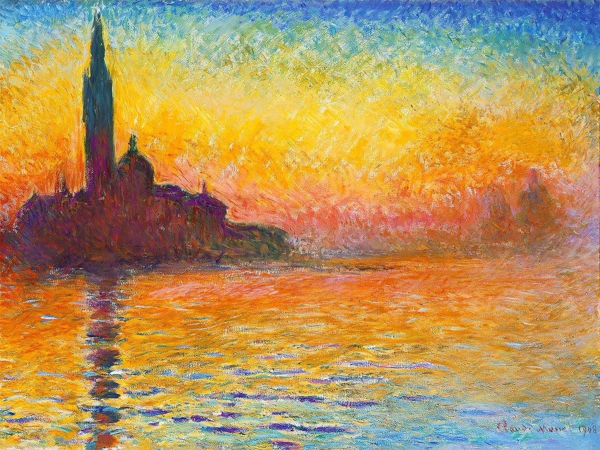№3864 Claude Monet - Saint-Georges majeur au crépuscule. 