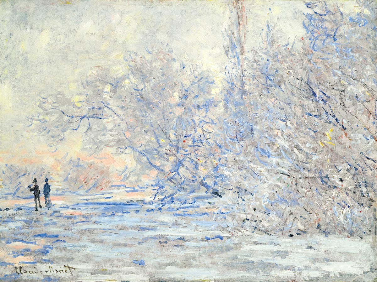 №3866 Claude Monet - Snow Scene at Argenteuil. 