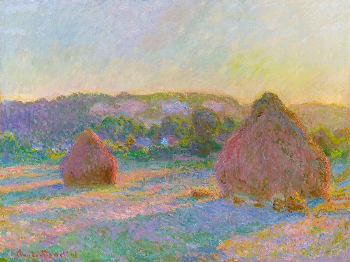 №3868 Claude Monet - Stacks of Wheat (End of Summer). 