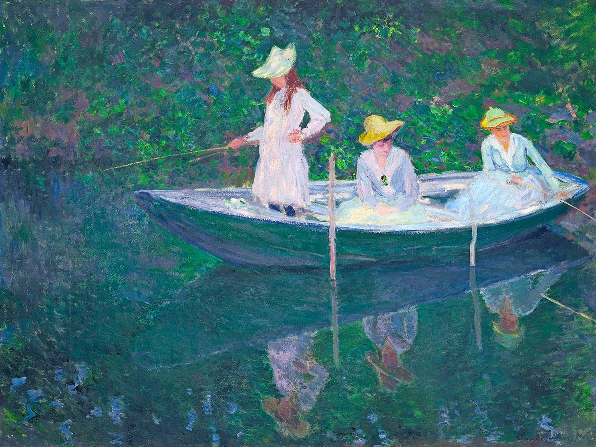 №3876 Claude Monet - The Boat at Giverny. 