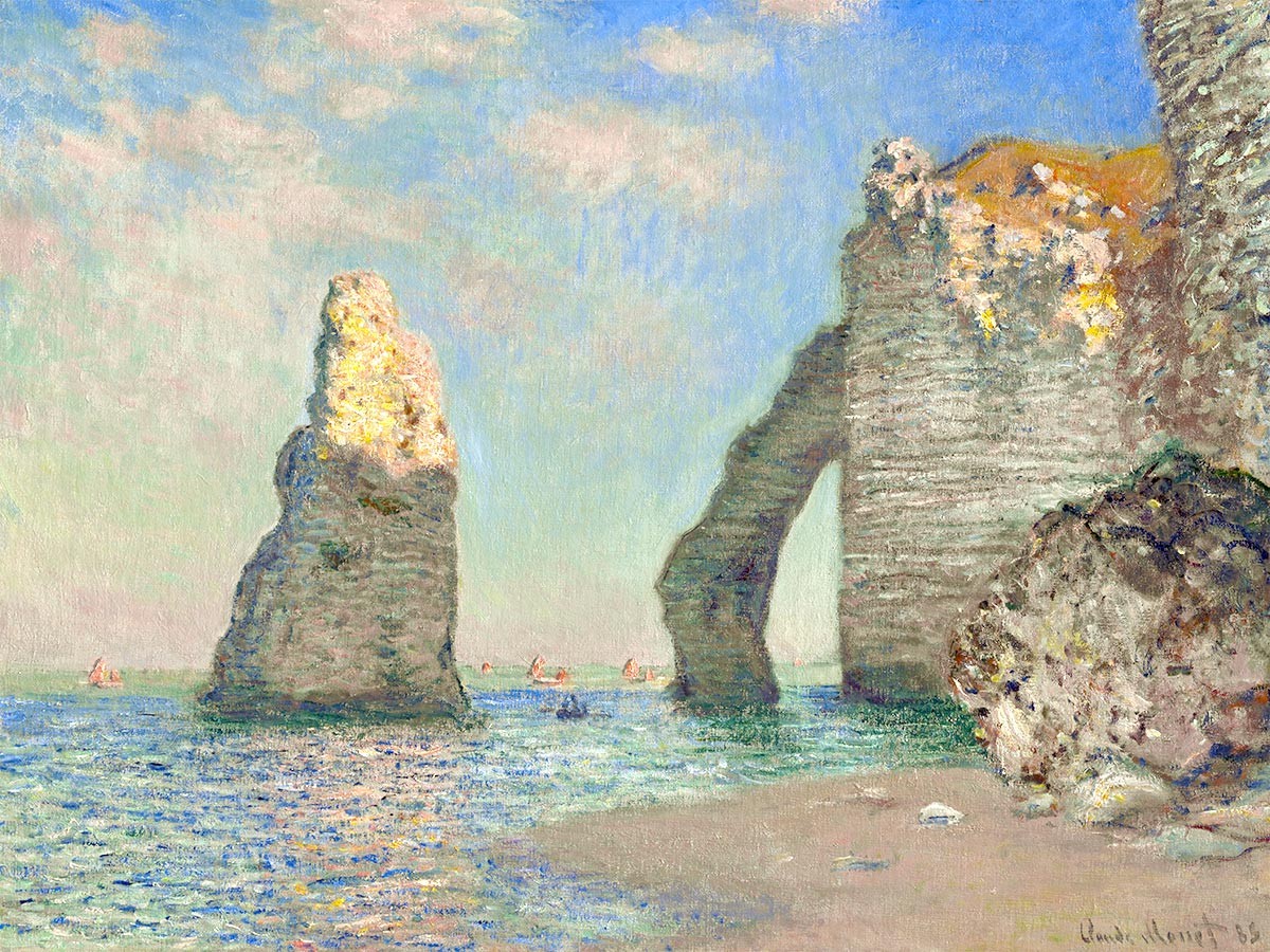 №3878 Claude Monet - The Cliffs at Etretat. 