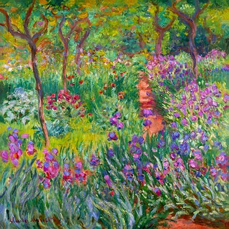 №3880 Claude Monet - The Iris Garden at Giverny. 