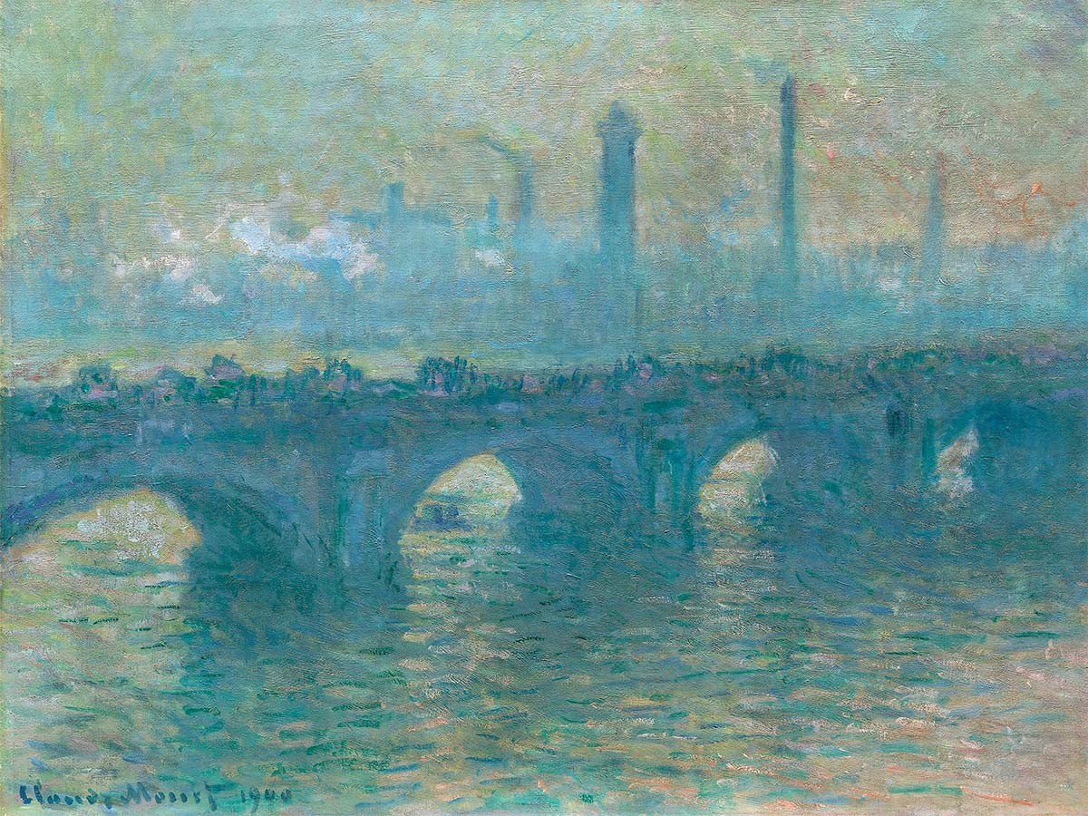 №3891 Claude Monet - Waterloo Bridge, Gray Weather. 