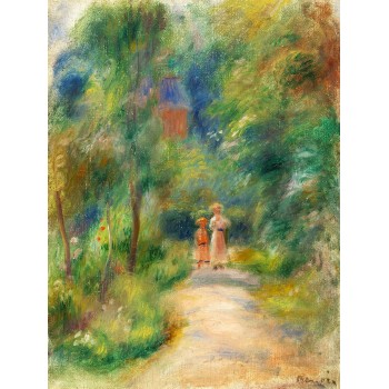 №3910 Pierre-Auguste Renoir - Two Figures on a Path (Deux figures dans un sentier. 