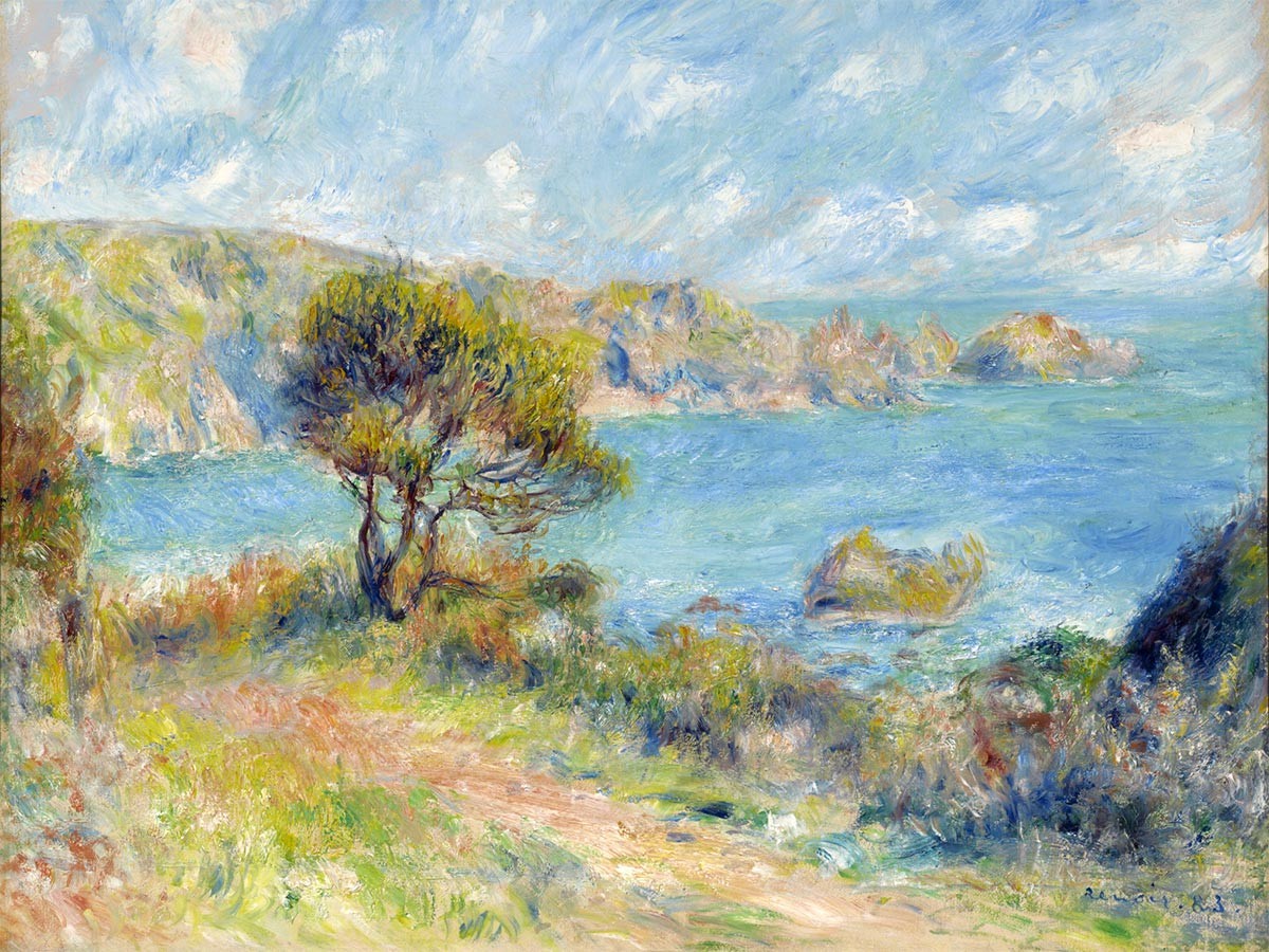 №3912 Pierre-Auguste Renoir - View at Guernsey. 