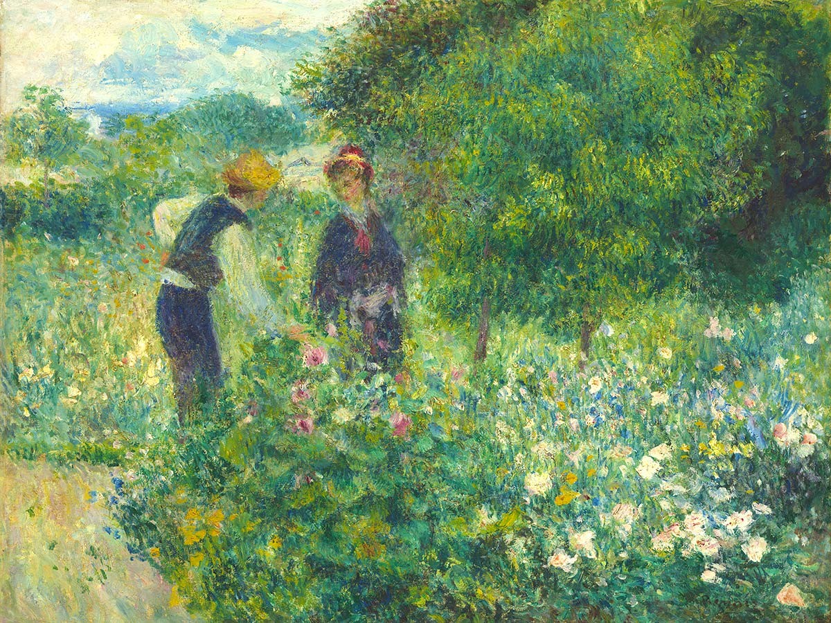 №3914 Renoir - Picking Flowers. 