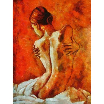 №0128, Erotic model 2. Μοναδικός πίνακας σε καμβά, με εντυπωσιακές χειροποίητες 3D πινελιές. Δημιουργείται αποκλειστικά για εσάς, κατόπιν παραγγελίας