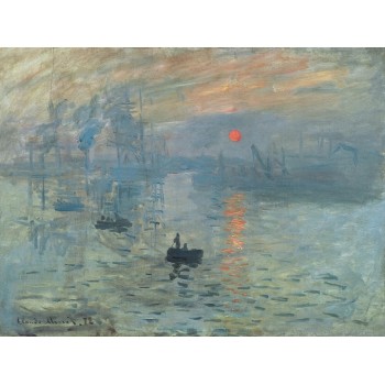 №0223, Sunrise Impression,Claude Monet. Μοναδικός πίνακας σε καμβά, με εντυπωσιακές χειροποίητες 3D πινελιές. Δημιουργείται αποκλειστικά για εσάς, κατόπιν παραγγελίας